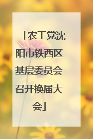 农工党沈阳市铁西区基层委员会召开换届大会