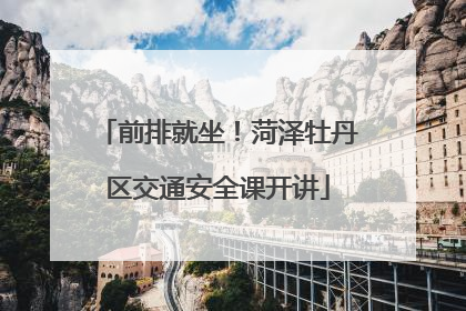 前排就坐！菏泽牡丹区交通安全课开讲