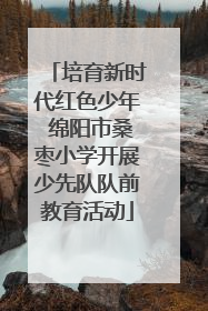 培育新时代红色少年 绵阳市桑枣小学开展少先队队前教育活动