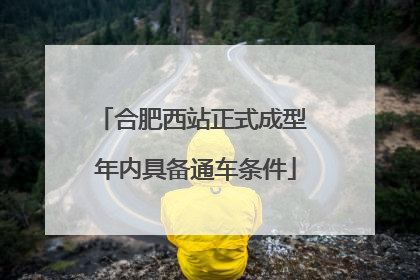 合肥西站正式成型 年内具备通车条件