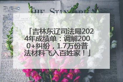 吉林东辽司法局2024年成绩单：调解2000+纠纷，1.7万份普法材料飞入百姓家！