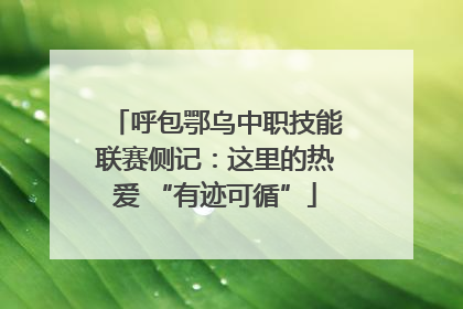 呼包鄂乌中职技能联赛侧记：这里的热爱 “有迹可循”