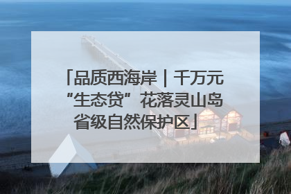 品质西海岸｜千万元“生态贷”花落灵山岛省级自然保护区