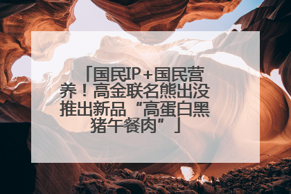 国民IP+国民营养！高金联名熊出没推出新品“高蛋白黑猪午餐肉”
