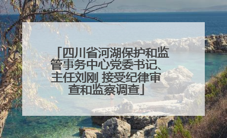 四川省河湖保护和监管事务中心党委书记、主任刘刚 接受纪律审查和监察调查