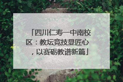 四川仁寿一中南校区：教坛竞技显匠心，以赛砺教谱新篇