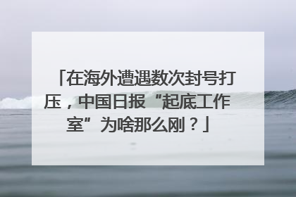 在海外遭遇数次封号打压，中国日报“起底工作室”为啥那么刚？
