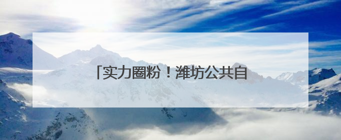 实力圈粉！潍坊公共自行车骑行量破4亿人次