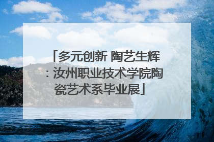 多元创新 陶艺生辉：汝州职业技术学院陶瓷艺术系毕业展