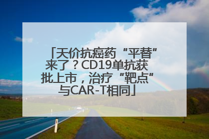 天价抗癌药“平替”来了？CD19单抗获批上市，治疗“靶点”与CAR-T相同