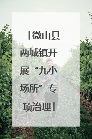 微山县两城镇开展“九小场所”专项治理