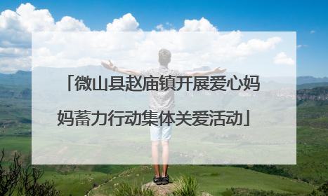 微山县赵庙镇开展爱心妈妈蓄力行动集体关爱活动