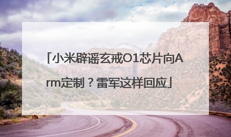 小米辟谣玄戒O1芯片向Arm定制？雷军这样回应