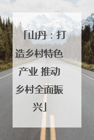 山丹：打造乡村特色产业 推动乡村全面振兴