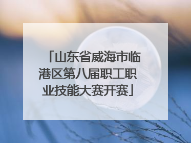 山东省威海市临港区第八届职工职业技能大赛开赛