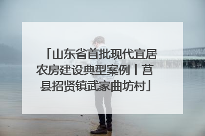 山东省首批现代宜居农房建设典型案例丨莒县招贤镇武家曲坊村