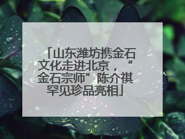 山东潍坊携金石文化走进北京，“金石宗师”陈介祺罕见珍品亮相