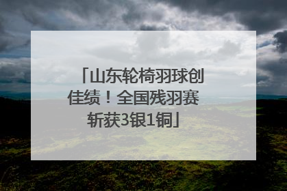 山东轮椅羽球创佳绩！全国残羽赛斩获3银1铜