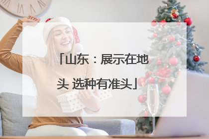 山东：展示在地头 选种有准头
