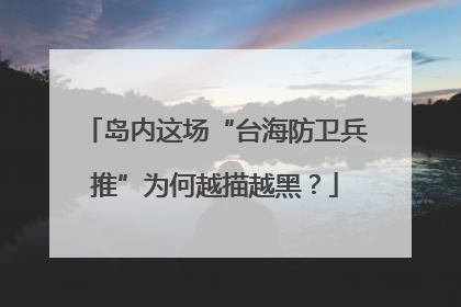 岛内这场“台海防卫兵推”为何越描越黑？