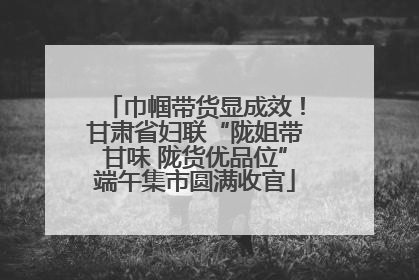 巾帼带货显成效！甘肃省妇联“陇姐带甘味 陇货优品位”端午集市圆满收官