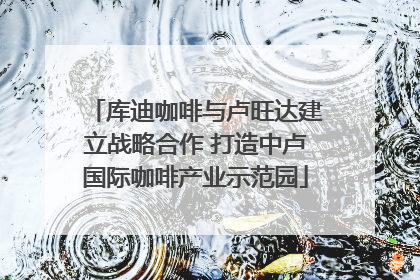 库迪咖啡与卢旺达建立战略合作 打造中卢国际咖啡产业示范园