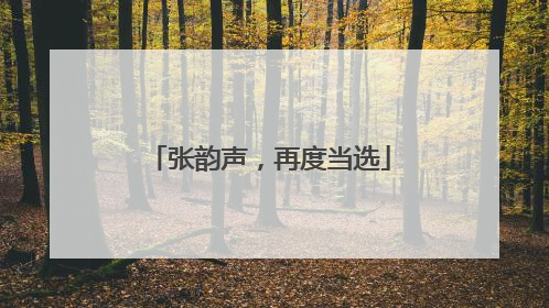 张韵声，再度当选
