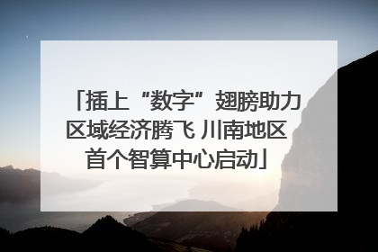 插上“数字”翅膀助力区域经济腾飞 川南地区首个智算中心启动