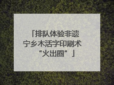 排队体验非遗 宁乡木活字印刷术“火出圈”