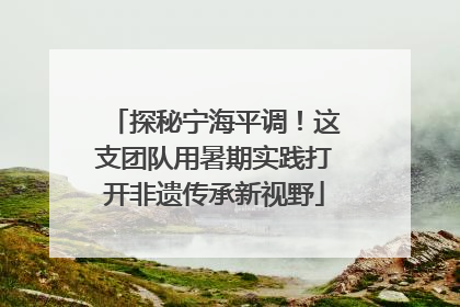 探秘宁海平调！这支团队用暑期实践打开非遗传承新视野