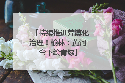 持续推进荒漠化治理！榆林：黄河弯下绘青绿