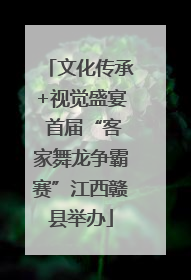 文化传承+视觉盛宴 首届“客家舞龙争霸赛”江西赣县举办