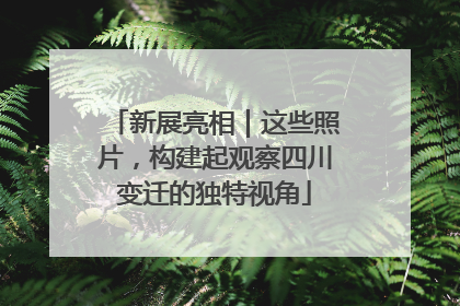 新展亮相｜这些照片，构建起观察四川变迁的独特视角