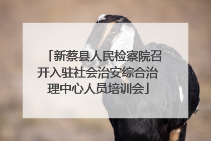 新蔡县人民检察院召开入驻社会治安综合治理中心人员培训会