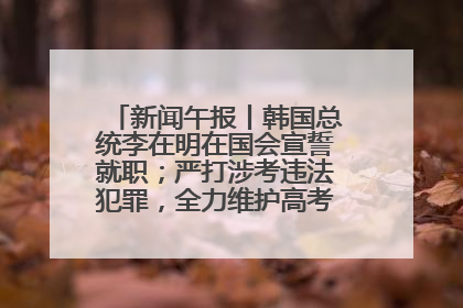 新闻午报丨韩国总统李在明在国会宣誓就职；严打涉考违法犯罪，全力维护高考安全公平考试环境
