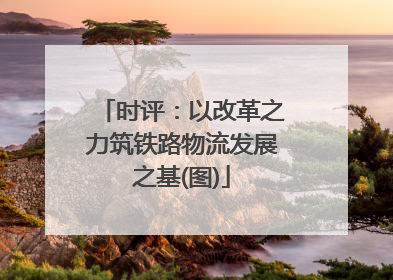 时评：以改革之力筑铁路物流发展之基(图)