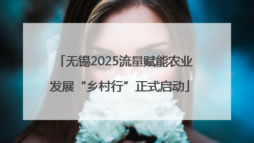 无锡2025流量赋能农业发展“乡村行”正式启动