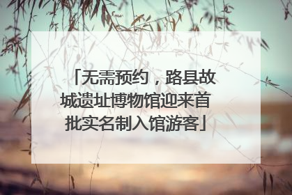 无需预约，路县故城遗址博物馆迎来首批实名制入馆游客