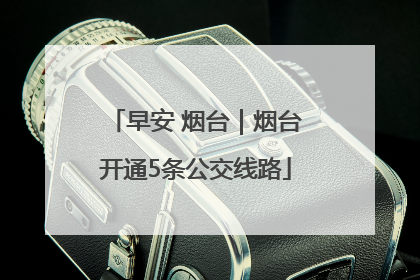 早安 烟台｜烟台开通5条公交线路
