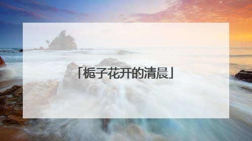 栀子花开的清晨