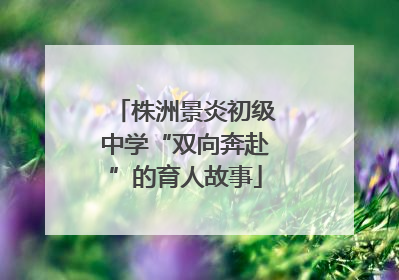 株洲景炎初级中学“双向奔赴”的育人故事