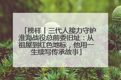 榜样丨三代人接力守护淮海战役总前委旧址：从祖屋到红色地标，他用一生续写传承故事