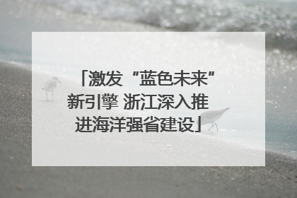 激发“蓝色未来”新引擎 浙江深入推进海洋强省建设
