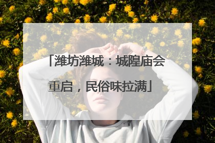 潍坊潍城：城隍庙会重启，民俗味拉满