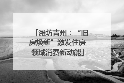 潍坊青州：“旧房焕新”激发住房领域消费新动能