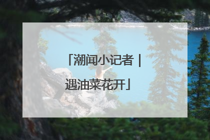 潮闻小记者｜遇油菜花开