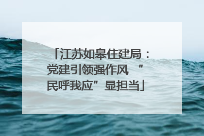 江苏如皋住建局：党建引领强作风 “民呼我应”显担当
