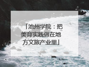 池州学院：把美育实践做在地方文旅产业里