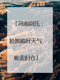 河南尉氏：抢抓晴好天气收麦归仓