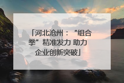 河北沧州：“组合拳”精准发力 助力企业创新突破